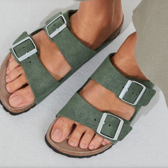 Birkenstock Shoes - Birkenstock Arizona suede leather sandals